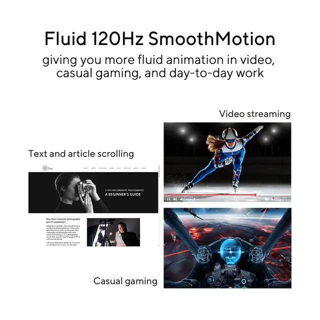 Alt view image 4 of 7 - Monitor VA279HG 27" Full HD 120Hz IPS Sin Marco Eye Care Adaptive-Sync
