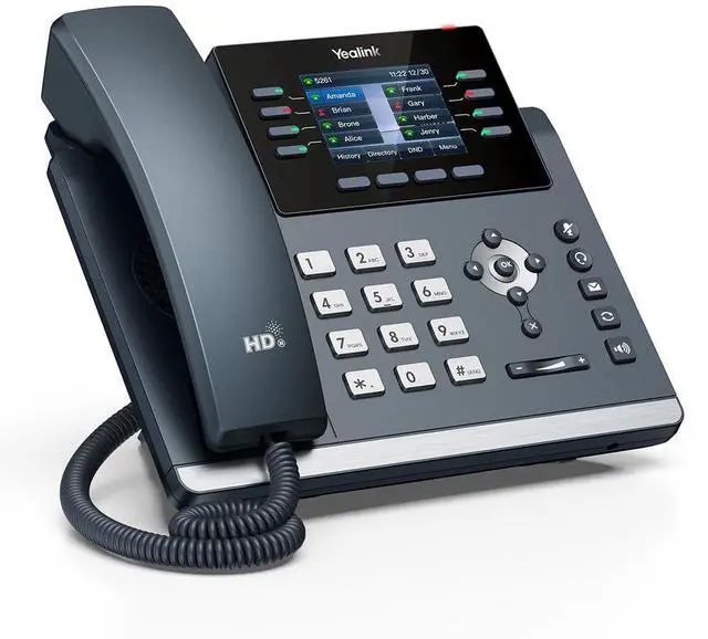 Alt view image 2 of 2 - Yealink SIP-T44U 1301214-12 VoIP Accounts. 2.8-Inch Color Display, PoE Power Adapter NOT Included, Black
