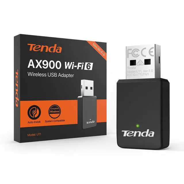 Alt view image 8 of 14 - Tenda AX900 WiFi 6 USB Adapter - Dual Band 600Mbps 5GHz/ 286Mbps 2.4GHz, Mini USB Wifi 6 Adapter for Desktop PC Laptop, Wireles WiFi Adapter for Windows