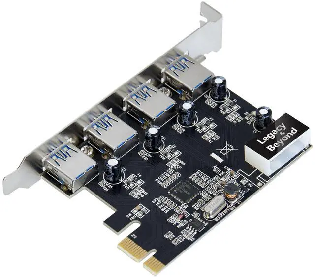 Alt view image 3 of 7 - SIIG Legacy and Beyond USB 3.0 4-Port External PCIe Host Card