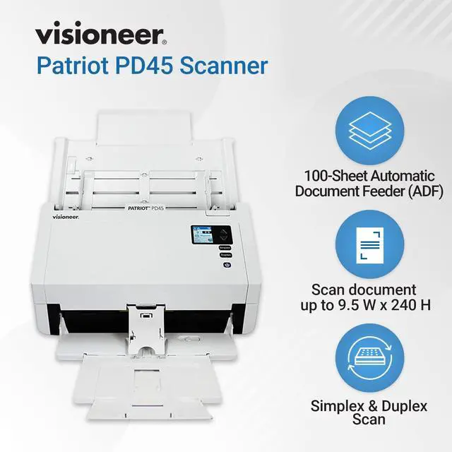 Alt view image 12 of 17 - Visioneer Patriot PD45 Document Scanner (PD45)
