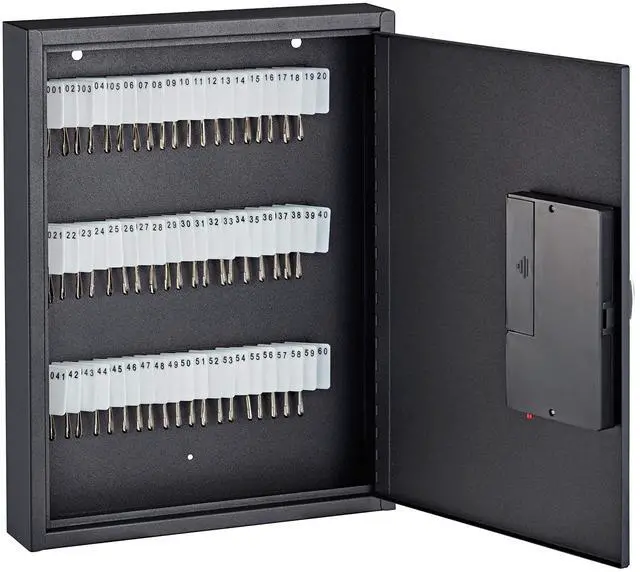 Alt view image 2 of 2 - AdirOffice White Hanging Key Tags - Durable Plastic Tag with Metal Snap Hook - Uniform Colored Key Identification for Home & Office (100 Pack)