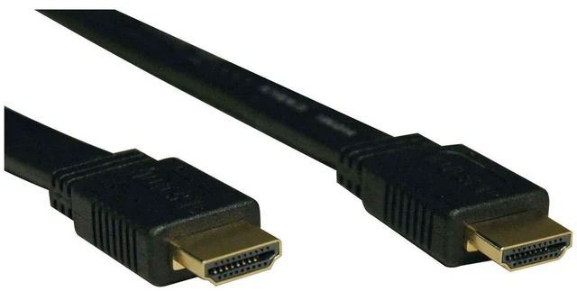Alt view image 5 of 5 - Tripp Lite High Speed HDMI Flat Cable, Ultra HD 4K x 2K, Digital Video with Audio (M/M), Black, 6-ft. (P568-006-FL)