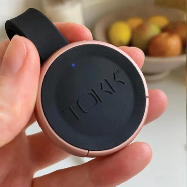 Alt view image 3 of 7 - TOKK Bluetooth Wearable Hands-Free Smart Assistant 3.0 Speaker (Rose Gold)