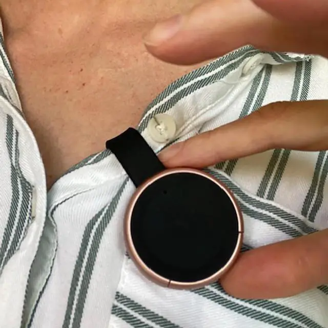 Alt view image 5 of 7 - TOKK Bluetooth Wearable Hands-Free Smart Assistant 3.0 Speaker (Rose Gold)