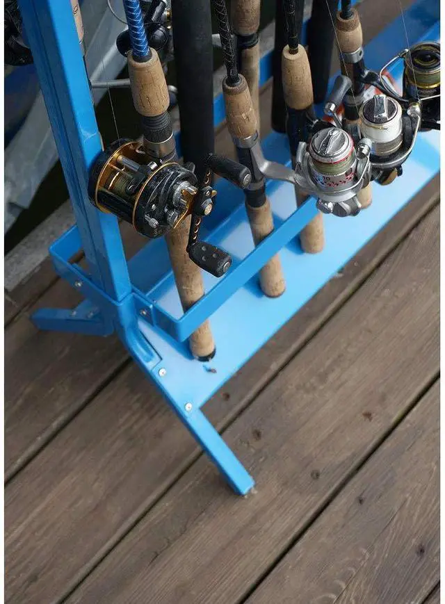 Alt view image 17 of 20 - viking solutions fishing rod rack for 22 rods, multicolor