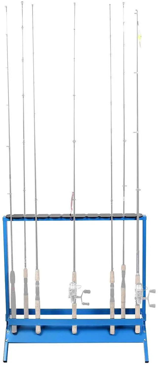 Alt view image 15 of 20 - viking solutions fishing rod rack for 22 rods, multicolor