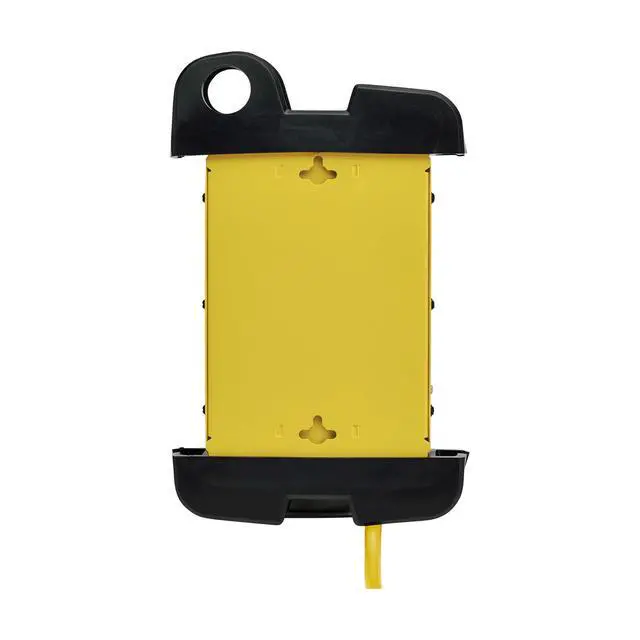 Alt view image 4 of 7 - Eaton TLM825SA Heavy Duty Power Strip with Surge Protection, 8 Outlets, 3900 Joules, Yellow Metal Housing, 25ft Cord, Keyhole Mounting Slots, Cord Wrap, Industrial Garage Work Shop Bench