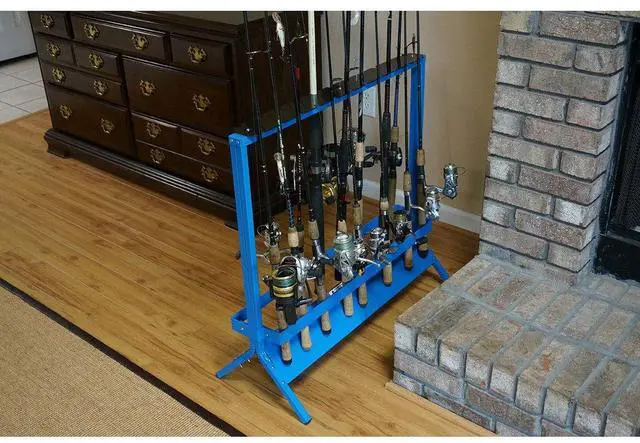 Alt view image 19 of 20 - viking solutions fishing rod rack for 22 rods, multicolor