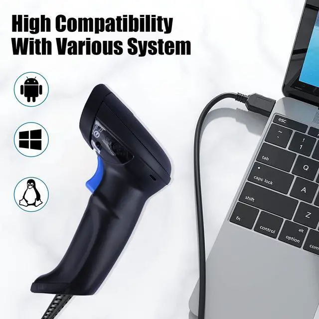 Alt view image 3 of 5 - Datalogic QD2590-BKK1 Quickscan Qd2590 W/cable