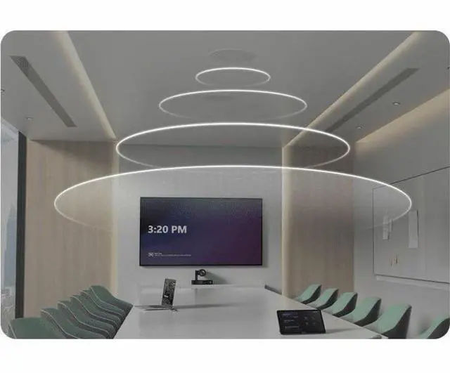Alt view image 11 of 15 - Yealink CS10 Low-Profile 2-Way Coaxial Ceiling Loudspeaker - White