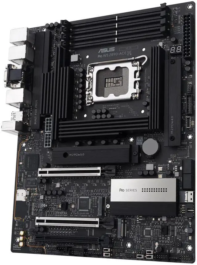 Alt view image 4 of 7 - ASUS Pro WS Z890-ACE SE Z890 LGA 1851 ATX Motherboard, Intel® Core Ultra Series 2 Ready, Advanced AI PC-Ready, PCIe® 5.0, DDR5, 10G & 2.5G LAN, 4X M.2, USB 20Gbps, Thunderbolt 4, onboard BMC, AI OC