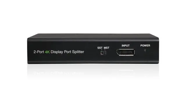 Alt view image 2 of 3 - 2-Port DisplayPort 1.2 Cinema 4K Splitter & Multi-Monitor MST Hub (TAA), GDPSP2
