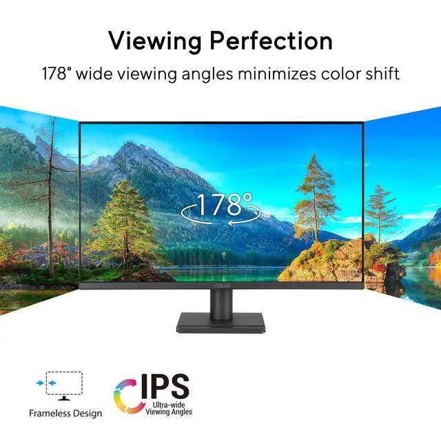 Alt view image 2 of 7 - Monitor VA279HG 27" Full HD 120Hz IPS Sin Marco Eye Care Adaptive-Sync