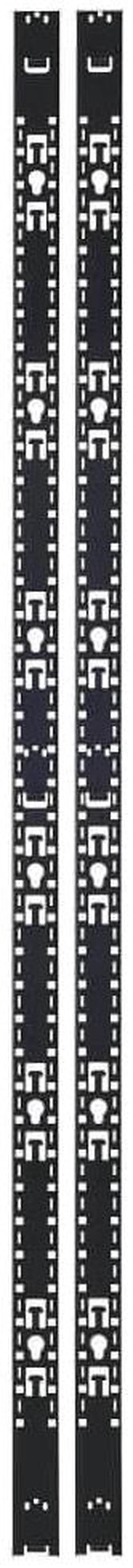 Alt view image 2 of 6 - Tripp Lite Rack Enclosure Vertical Equipment Management Bars for Additional Cable Management and 0U Vertical PDUs, 45U Rack Mount, Single-Width, 1 Pair, 5-Year Warranty (SRVRTBAR45SGL)