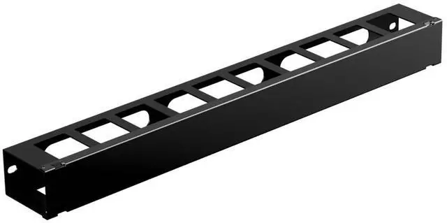 Main image of IOGEAR 1U 19" Horizontal Cable Management Duct  Finger Duct with Removable Cover, Metal Construction (GROHD1U)