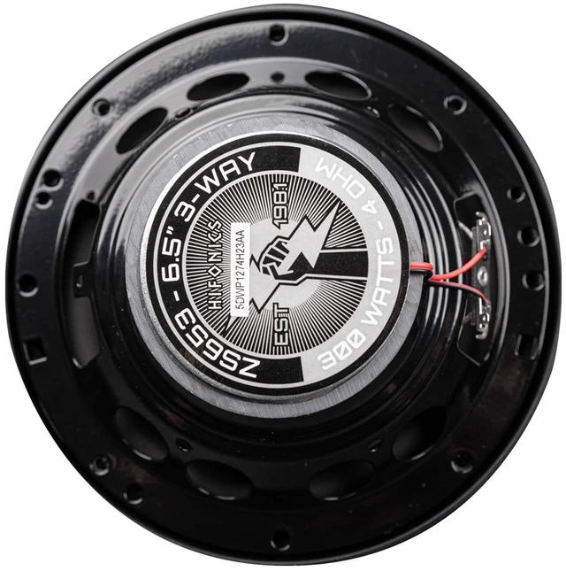 Alt view image 3 of 7 - Hifonics Zeus 6.5 Inch 300W 3-Way Coaxial Car Speakers, Pair | Mylar dome tweeters with Alpha-Cellulose poly cones and nylon surrounds deliver clear full range sound