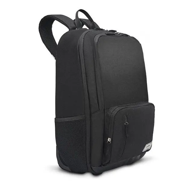Main image of Solo New York Rolling Backpack with Wheels - Roller Bag for Women & Men, Carry On Size for Travel, Wheeled Bookbag for Work, Fits 15.6" Laptops - Bleeker, Black