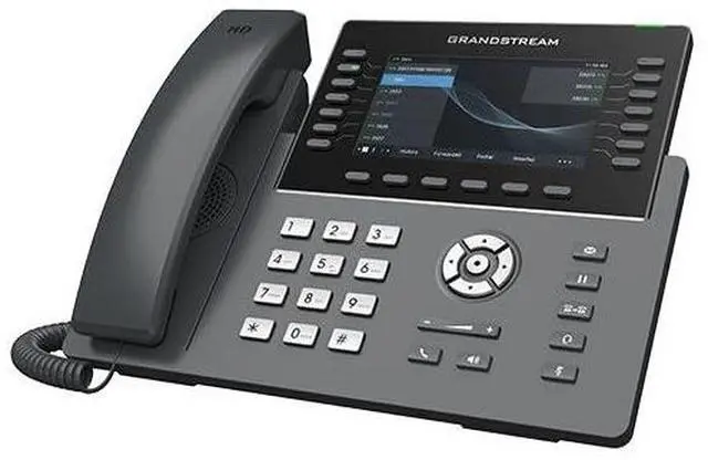Alt view image 2 of 5 - Grandstream GRP2650 IP Phone | 14 Lines, 6 SIP Accounts | 5-Inch Color Display | Wi-Fi 5 | Dual-Port Gigabit Ethernet with Integrated PoE