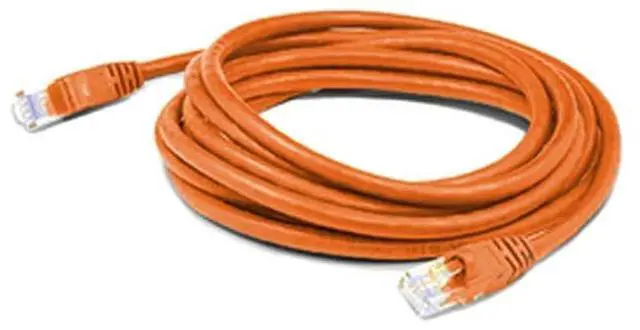 Main image of AddOn 1ft RJ-45 (Male) to RJ-45 (Male) Orange Straight Unshielded Twisted Pair PVC Copper Slim Patch Cable