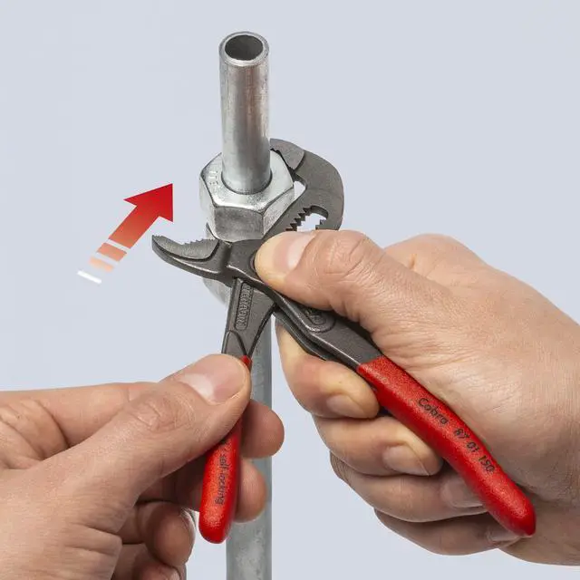 Alt view image 4 of 8 - KNIPEX 5 Pc Pliers Cobra Set In Tool Roll, Black