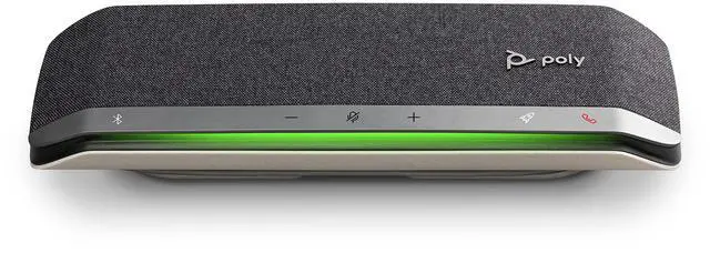 Alt view image 10 of 16 - Poly - Sync 40 Smart Speakerphone (Plantronics) - Flexible Work Spaces - Connect to PC/Mac via Combined USB-A/USB-C Cable and Smartphones via Bluetooth - Works with Teams, Zoom & more,Black