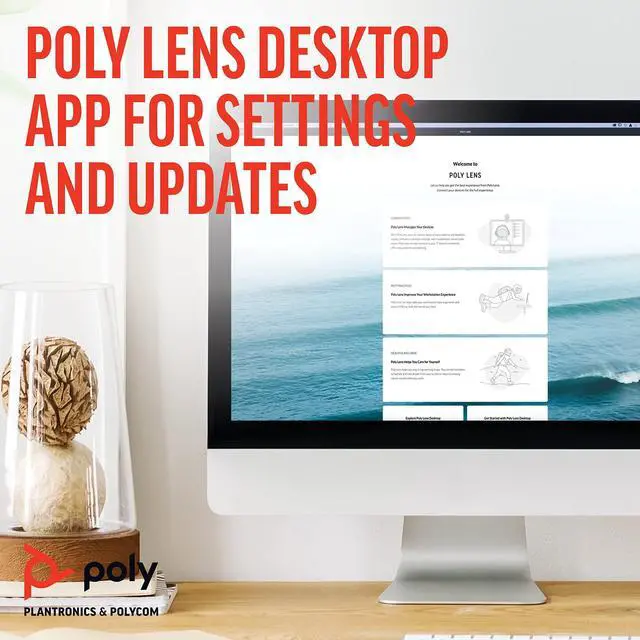 Alt view image 16 of 16 - Poly - Sync 40 Smart Speakerphone (Plantronics) - Flexible Work Spaces - Connect to PC/Mac via Combined USB-A/USB-C Cable and Smartphones via Bluetooth - Works with Teams, Zoom & more,Black