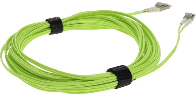 Alt view image 9 of 12 - Add-on Addon 1m Lc (male) To Lc (male) Lime Green Om5 Duplex Fiber Patch Cable