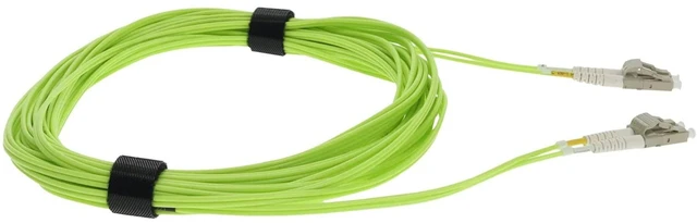 Alt view image 8 of 12 - Add-on Addon 1m Lc (male) To Lc (male) Lime Green Om5 Duplex Fiber Patch Cable