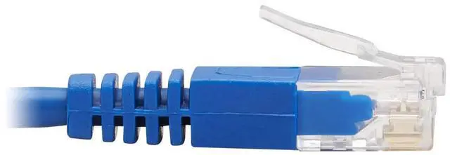 Alt view image 6 of 6 - TRIPP LITE N204-S15-BL-UP 15 ft. Cat 6 Blue Up-Angle Gigabit Molded Slim UTP Ethernet Cable (RJ45 Right-Angle Up M to RJ45 M)