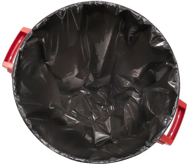 Alt view image 3 of 7 - Suncast Commercial Extra Tall Precise Fit Contractor Trash Bags, 55 Gallon Capacity, 3 Mil Heavy-Duty Thickness, Compatible with Suncast 55 Gallon Trash Cans (Box of 15), Made in The USA