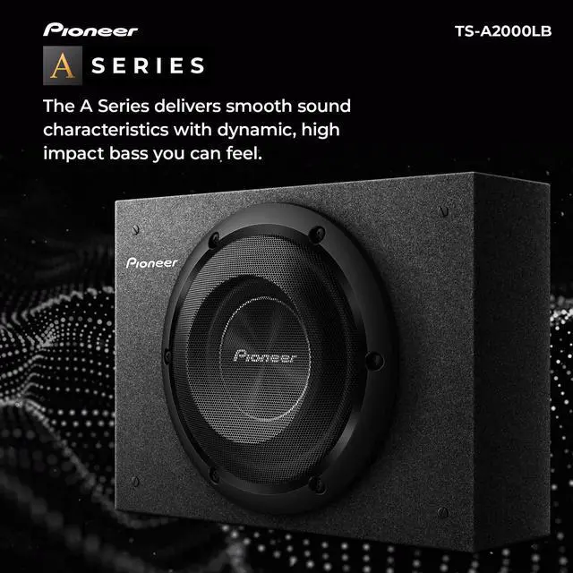 Alt view image 11 of 15 - pioneer 8" shalow 700w slim box and woof