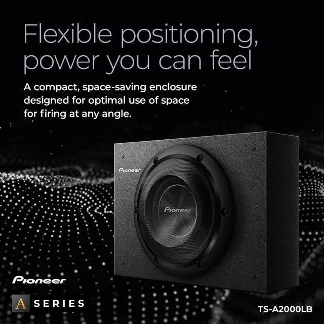 Alt view image 12 of 15 - pioneer 8" shalow 700w slim box and woof