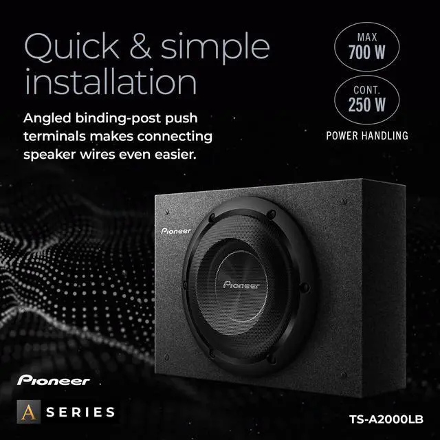 Alt view image 13 of 15 - pioneer 8" shalow 700w slim box and woof