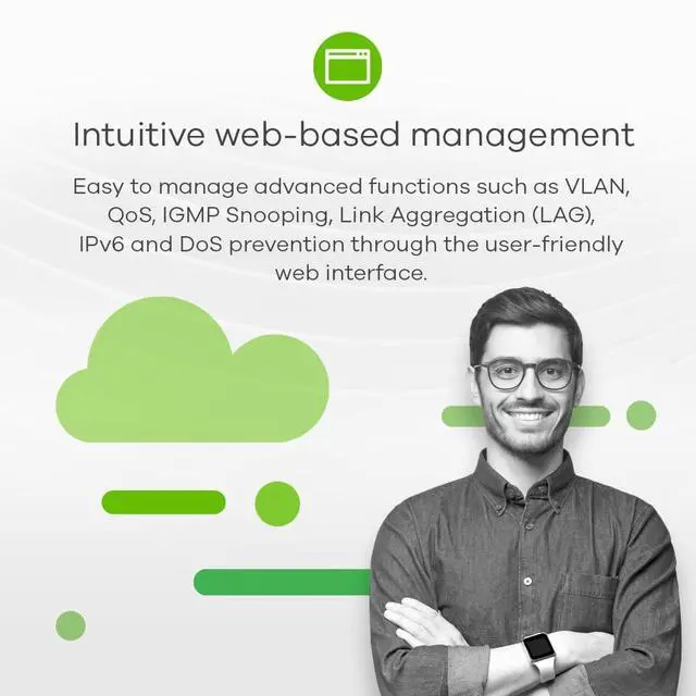 Alt view image 13 of 13 - ZyXEL 16-Port Gigabit Smart Managed Switch, Fanless, GS1900-16 Rev 03F