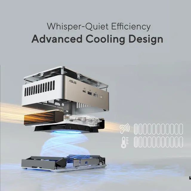 Alt view image 19 of 20 - Asus NUC 15 Pro Plus RNUC15CRSU9089AU Desktop Computer - Intel Core Ultra 9 285H - 32 GB - 1 TB SSD - Mini PC - Silver - Intel Chip - Windows 11 Home - Intel Arc 140T Graphics DDR5 SDRAM - IEEE 802.11