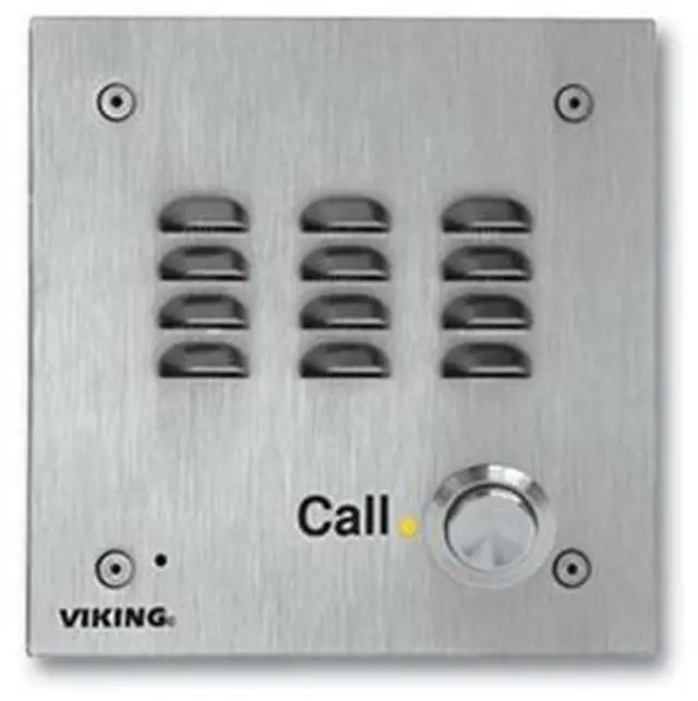 Alt view image 7 of 7 - Viking Electronics - W3000-EWP - Vandal Resistant Handsfree Doorbox 14 Gauge Stainless Steel Faceplate Flush Mount with
