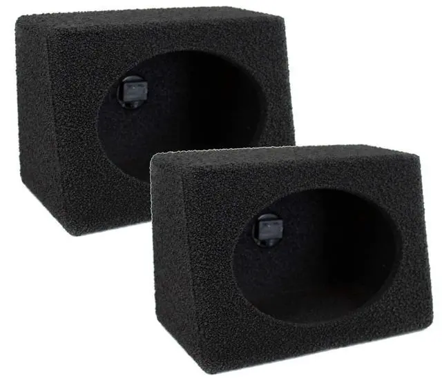 Alt view image 7 of 7 - QBomb 6.5" Bedliner Car Speaker Boxes & 6x9 Subwoofer Enclosures | Cotton/Polyester Fabric, 220 Lb Capacity, Country Club, for Patio & Backyard Use