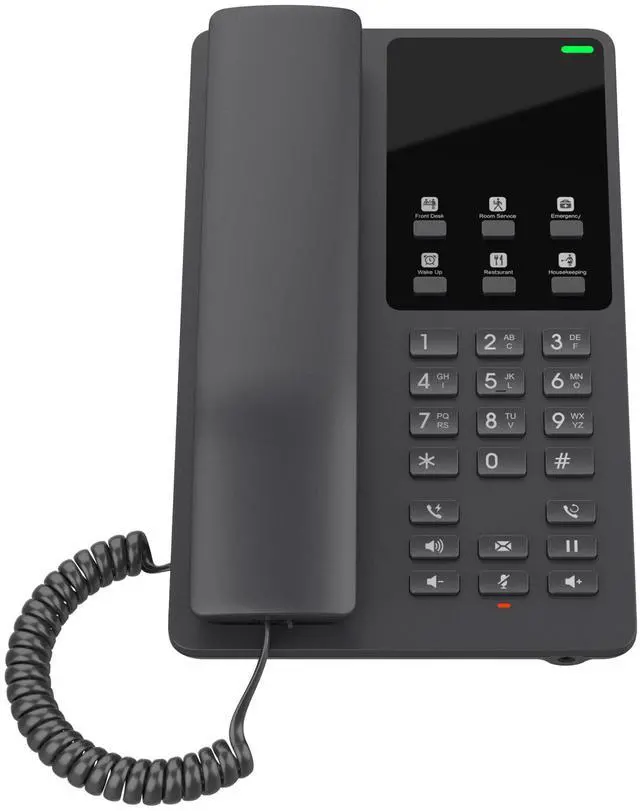 Main image of Grandstream GHP621 Hotel IP Phone | 2 Lines, 2 SIP Accounts | Power Adapter Not Included | Black