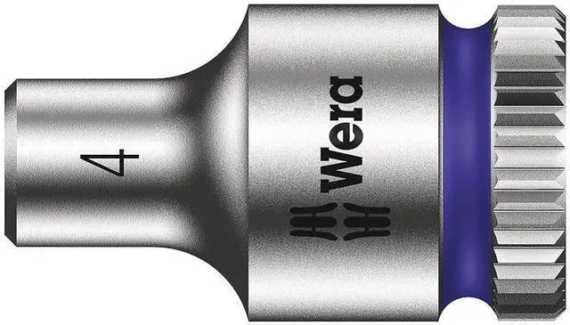 Main image of Wera - 5003501001 Zyklop 8790 HMA 1/4" Socket, Hex head 4mm x Length 23mm