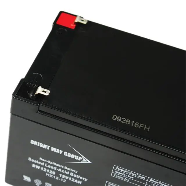 Alt view image 3 of 4 - Bright Way Group BW 12120 F1 (0193) BWG 12120 F1 Sealed-Lead Acid Battery