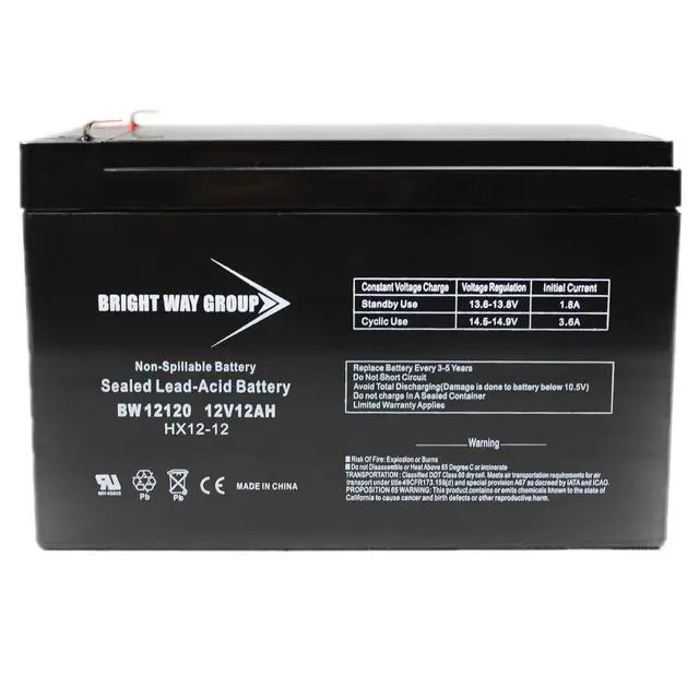 Alt view image 2 of 4 - Bright Way Group BW 12120 F1 (0193) BWG 12120 F1 Sealed-Lead Acid Battery