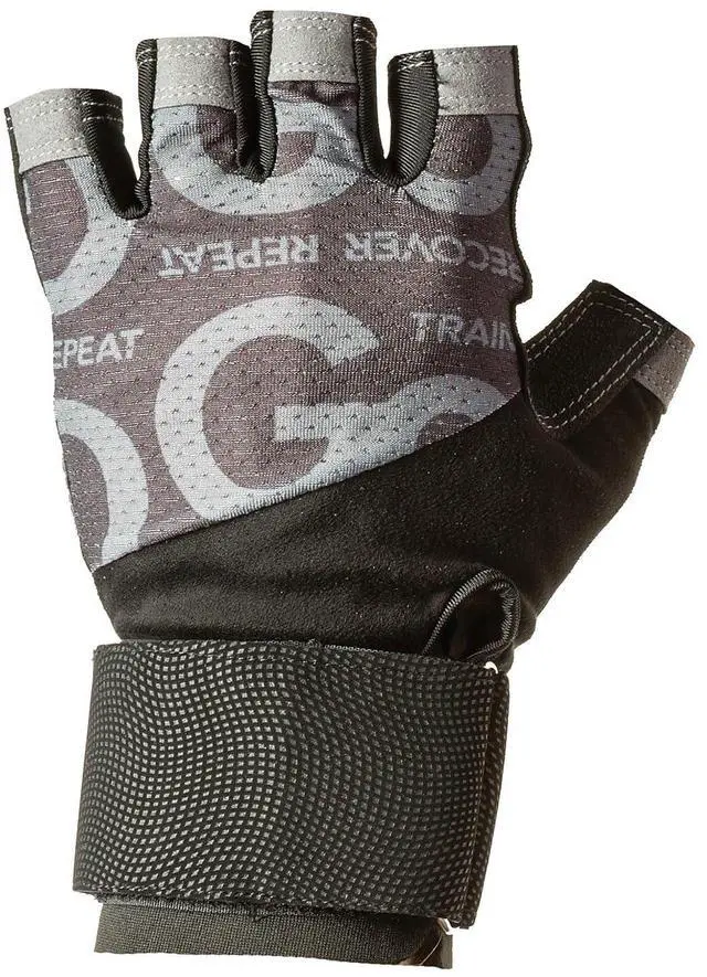 Alt view image 2 of 4 - GoFit Pro Gray Trainer Wrist Wrap Gloves, Medium (GF-GTCW-M)