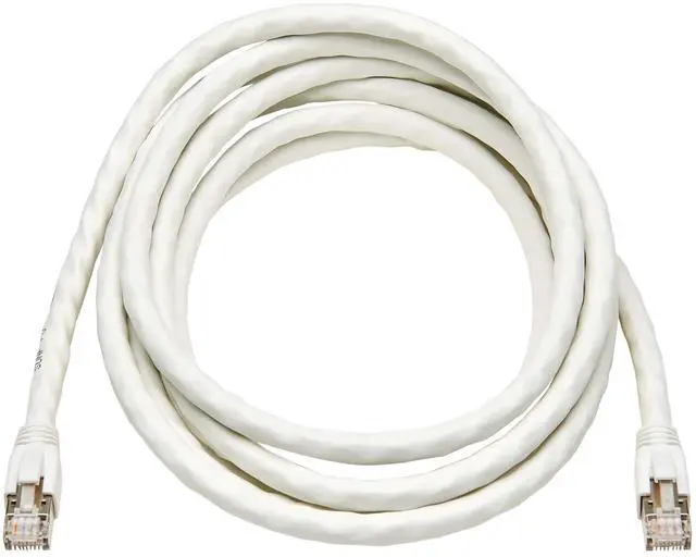 Alt view image 3 of 4 - Tripp Lite Cat8 40G PoE Shielded Ethernet Cable, 15 Feet / 4.6 Meters, White, High Speed, Power Over Ethernet, RJ45, Snagless SSTP, Male-to-Male, Network Patch LAN, (N272-F15-WH)