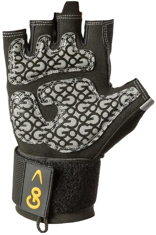 Alt view image 3 of 4 - GoFit Pro Gray Trainer Wrist Wrap Gloves, Medium (GF-GTCW-M)