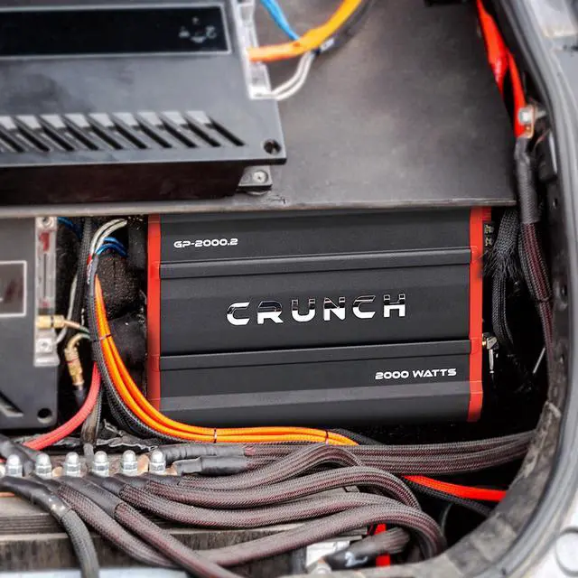 Alt view image 16 of 18 - Crunch Ground Pounder 2 X 500 @ 4 Ohms 2 X 1000 @ 2 Ohms 1 X 2000 Watts @ 4 Ohms Bridged