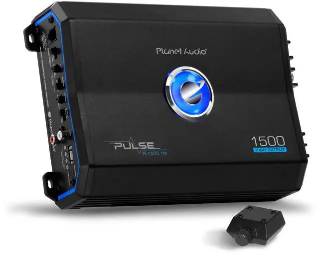 Alt view image 10 of 15 - Planet Audio Pulse 1500W Monoblock Class AB MOSFET Amplifier w/ Remote PL1500.1M