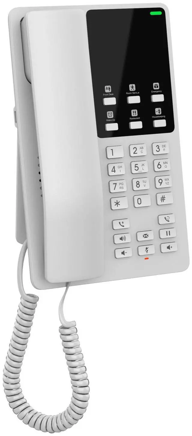 Alt view image 3 of 3 - Grandstream GHP620 Hotel IP Phone | 2 Lines, 2 SIP Accounts | Power Adapter Not Included | White