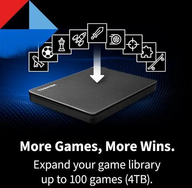 Alt view image 18 of 20 - Toshiba Canvio Gaming - hard drive - 4 TB - USB 3.2 Gen 1