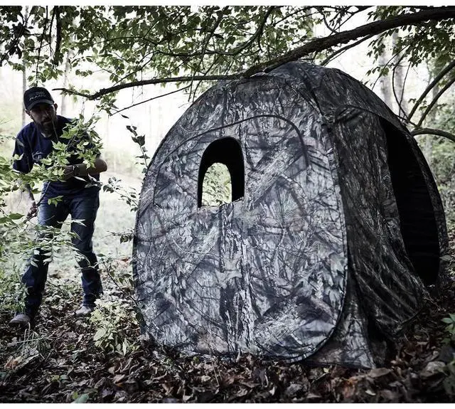 Alt view image 7 of 9 - Ameristep AMEBL1010 Doghouse Run & Gun Blind Mossy Oak Breakup Country Blind